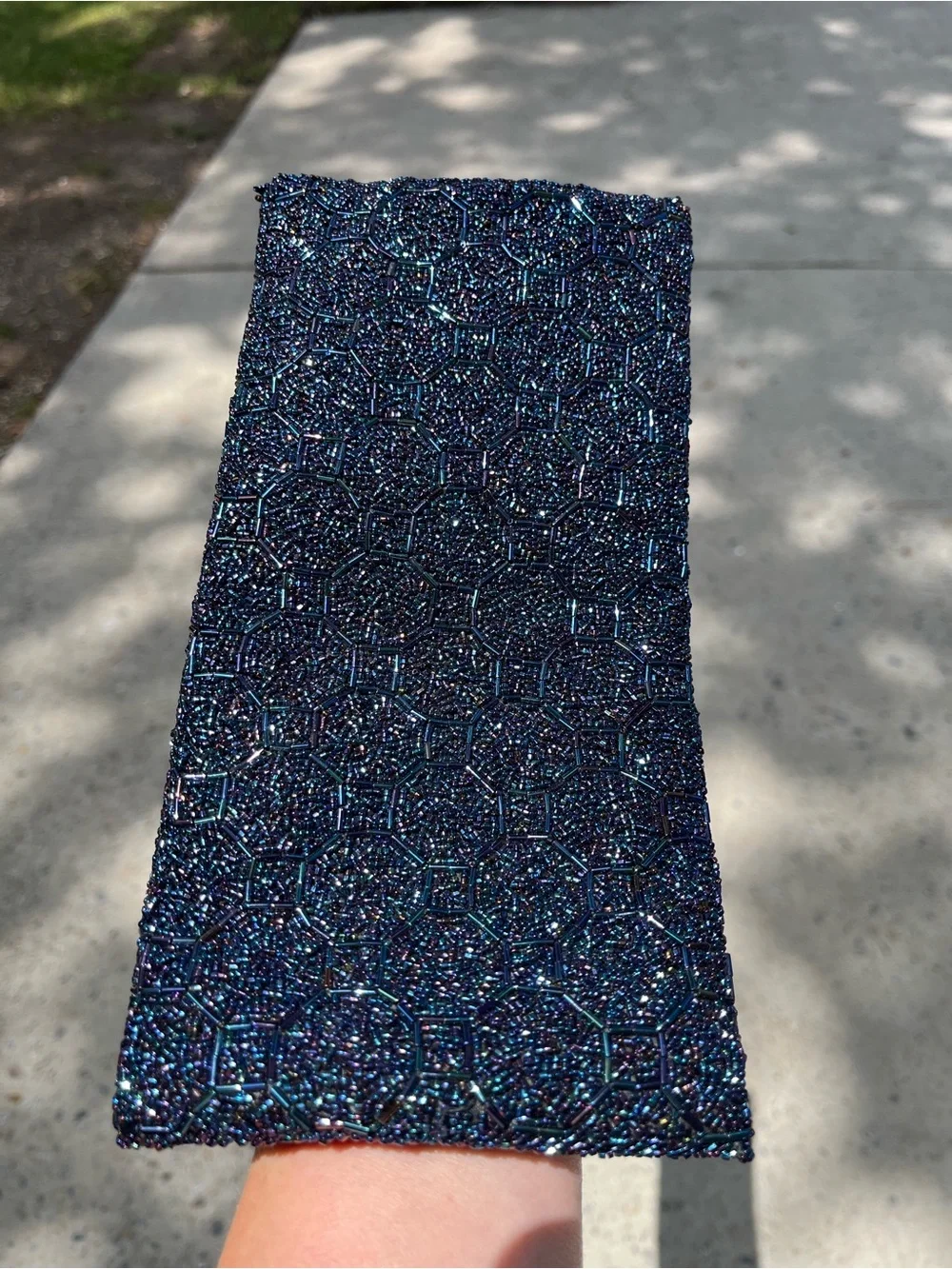 Vintage hand beaded evening bag